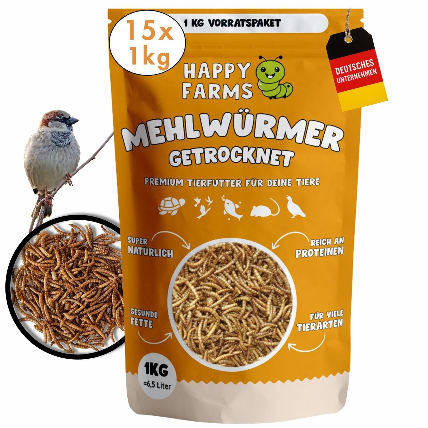 Mehlwürmer getrocknet