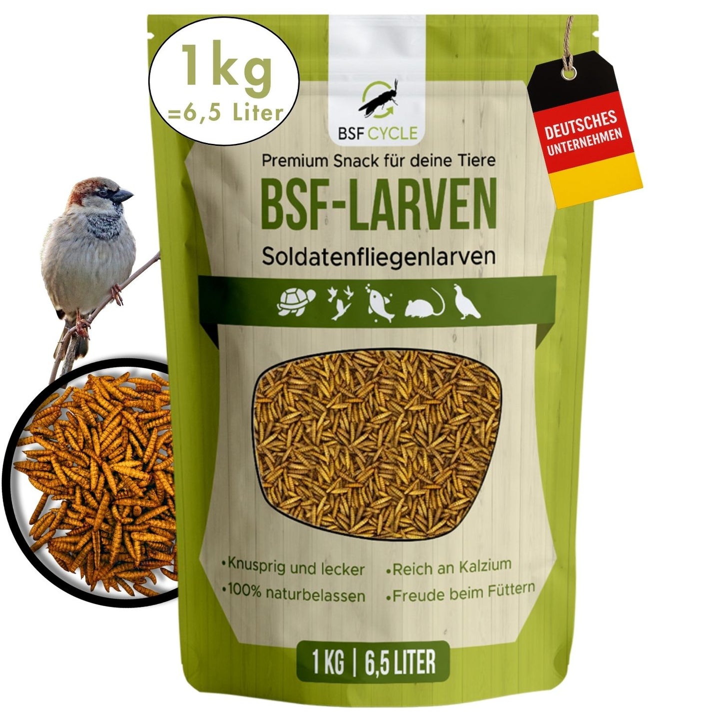 Soldatenfliegenlarven getrocknet