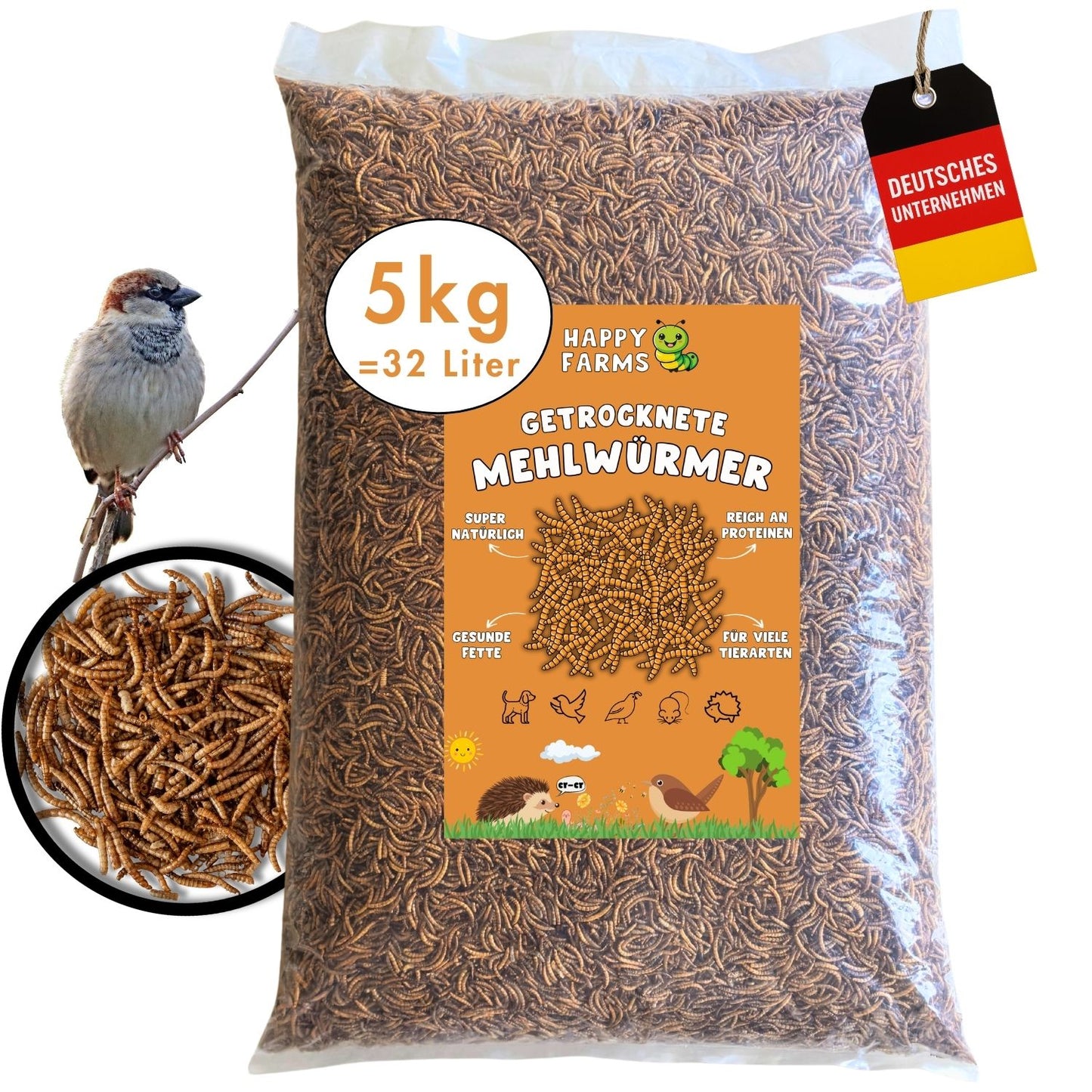 Mehlwürmer getrocknet