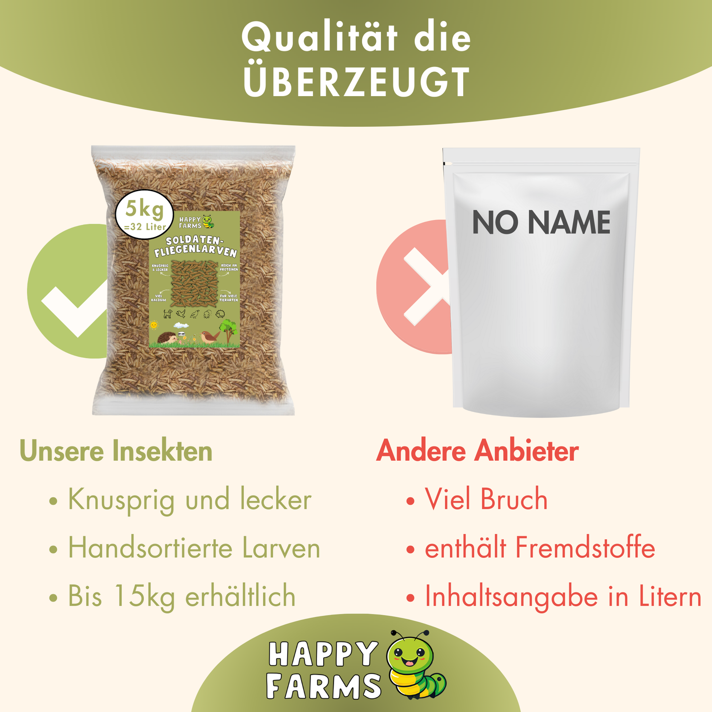 Soldatenfliegenlarven getrocknet