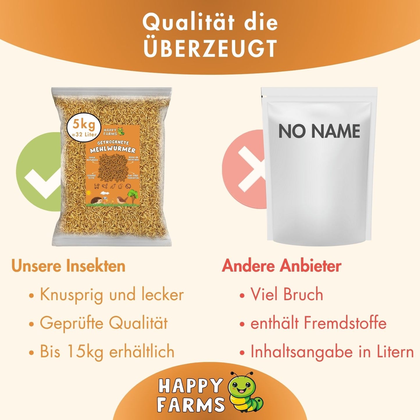 Mehlwürmer getrocknet