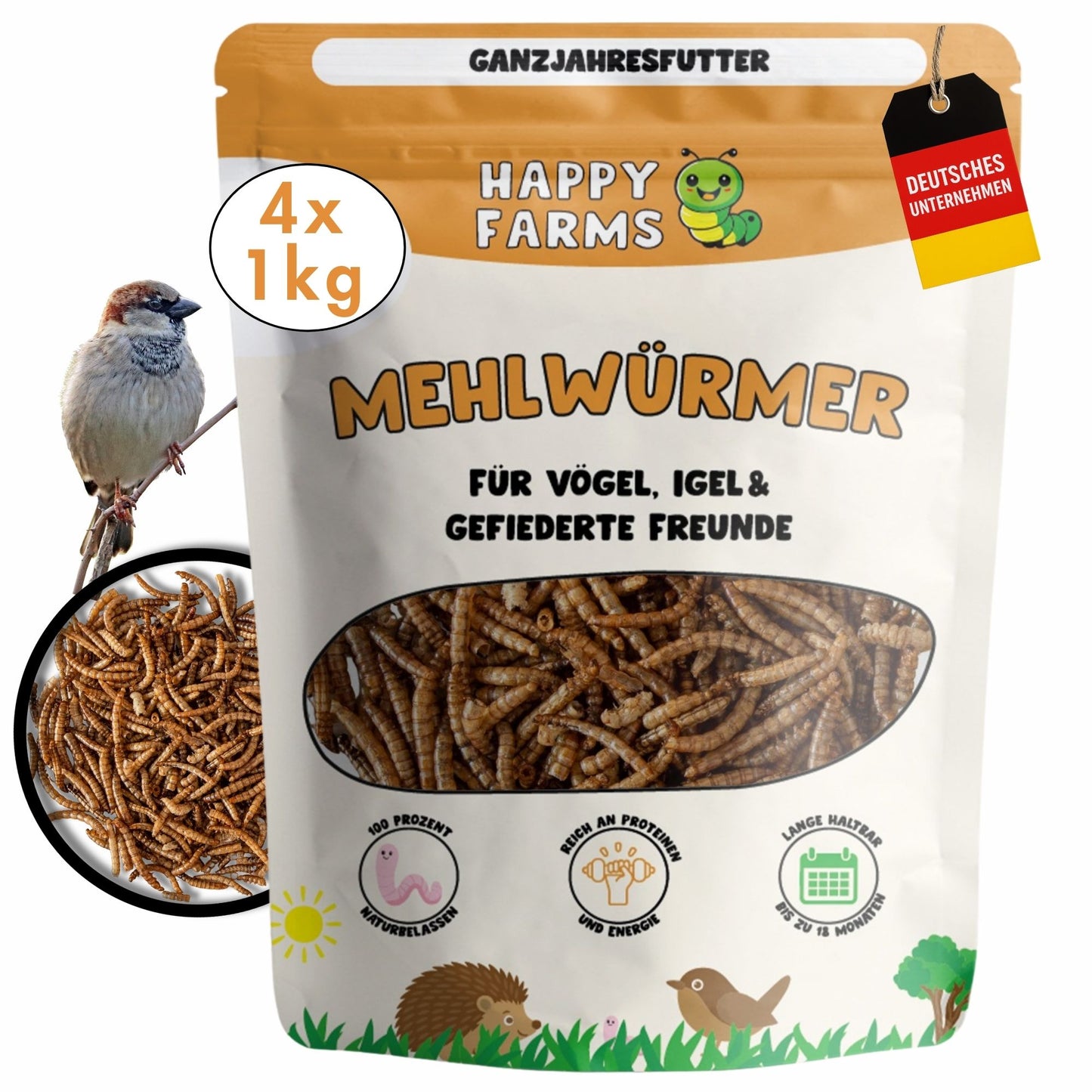 Mehlwürmer getrocknet