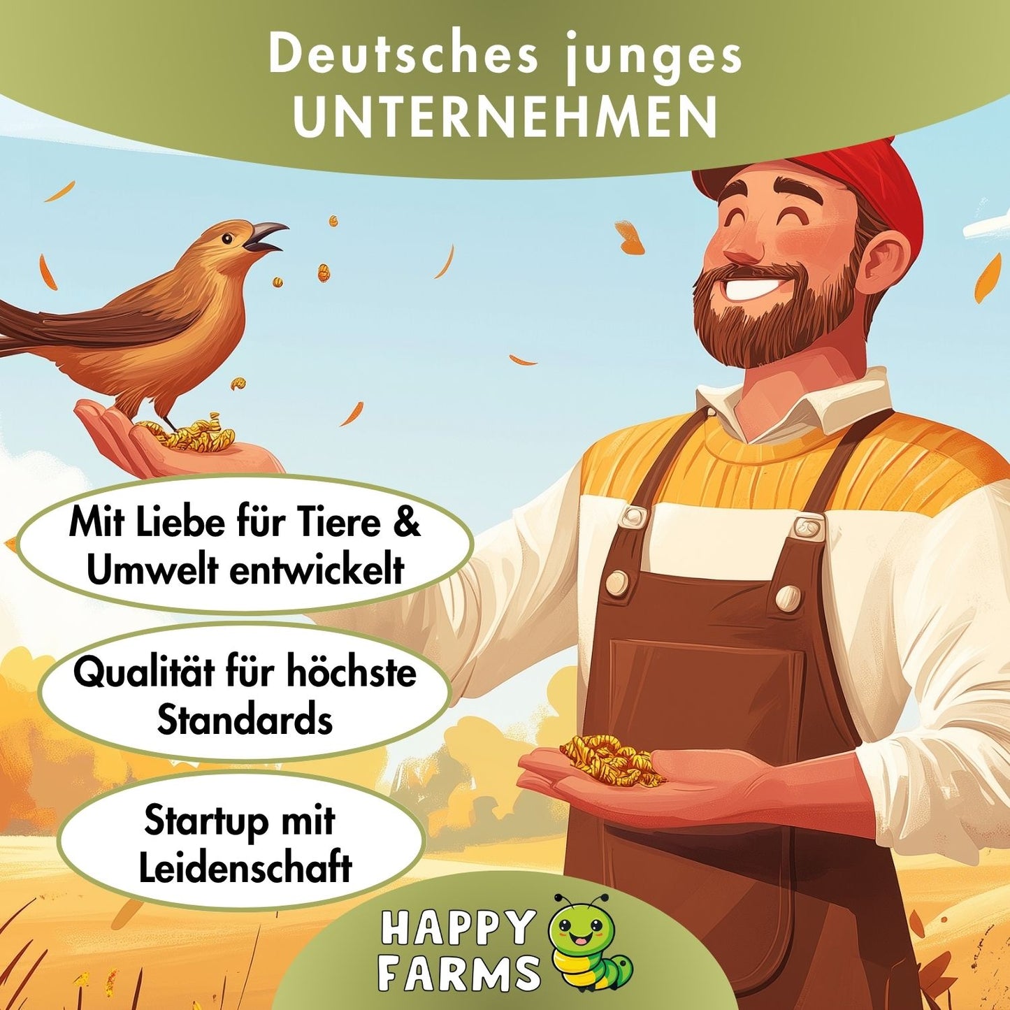 Soldatenfliegenlarven über uns